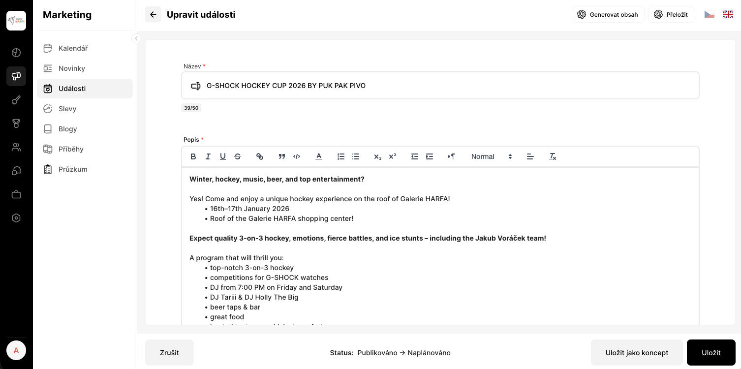 GPT-powered automatic translation interface showing content being translated to multiple languages